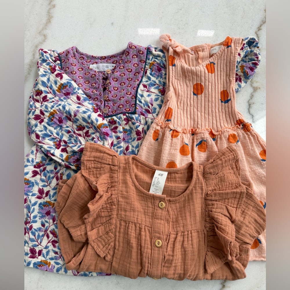 H&M ZARA DRESS TOP BUNDLE SET LOT size 2-3